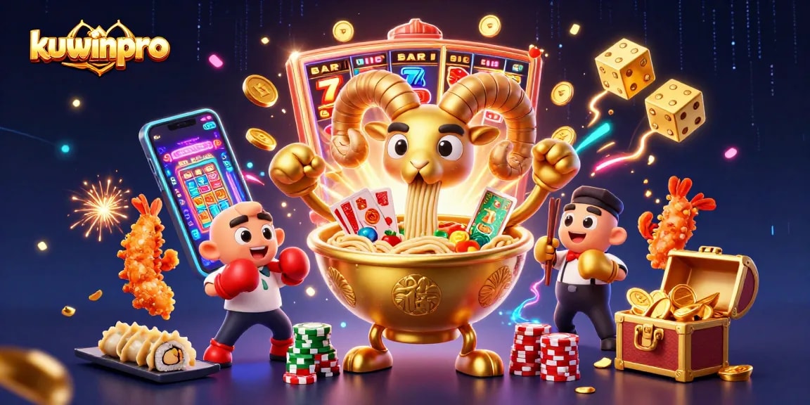 Experience the excitement of kuwinpro with vibrant 3D casino characters and dynamic gaming elements.