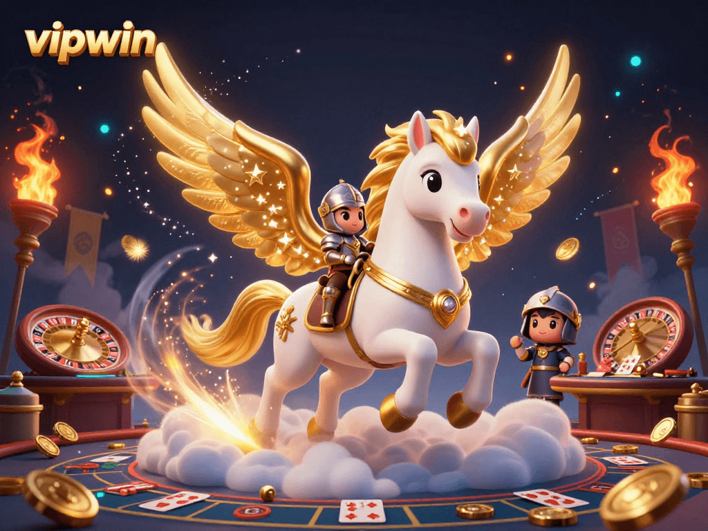 Experience thrilling gaming action at vipwin with our celestial knight in a dynamic live casino environment.