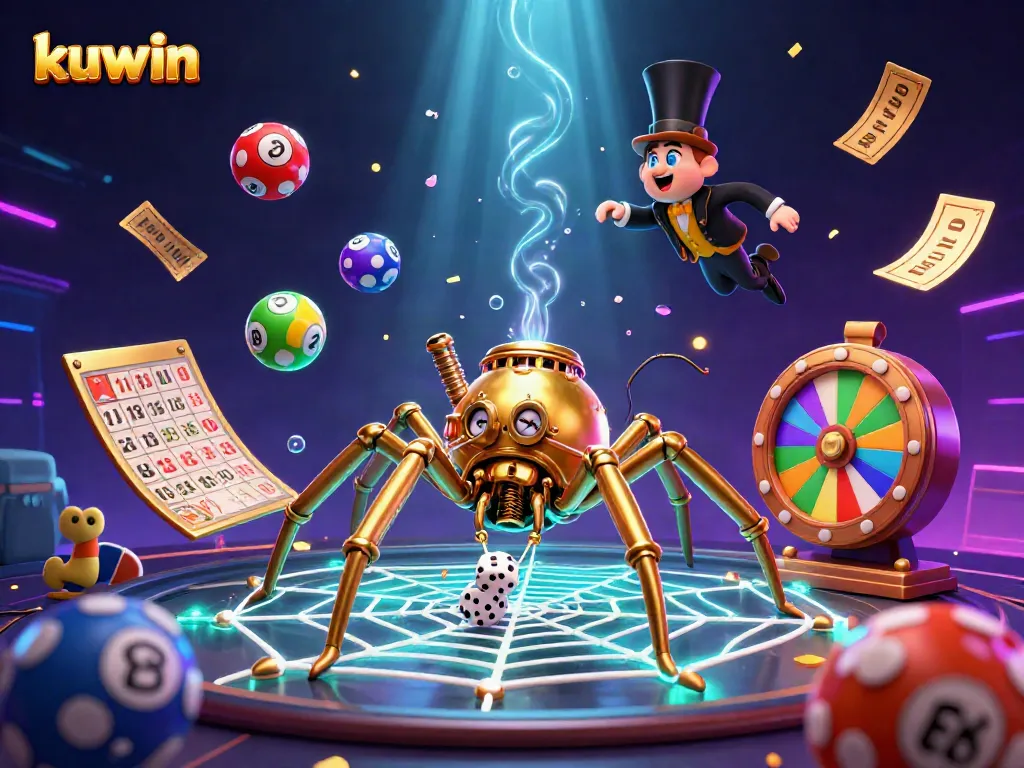 Kuwin showcases an imaginative steampunk scene with playful casino elements, highlighting dynamic interactions in gambling.