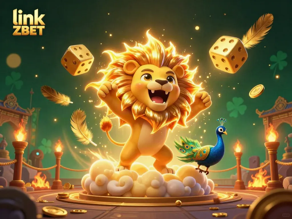 Engage in thrilling action at the link ZBET platform with golden coins and dynamic casino elements.
