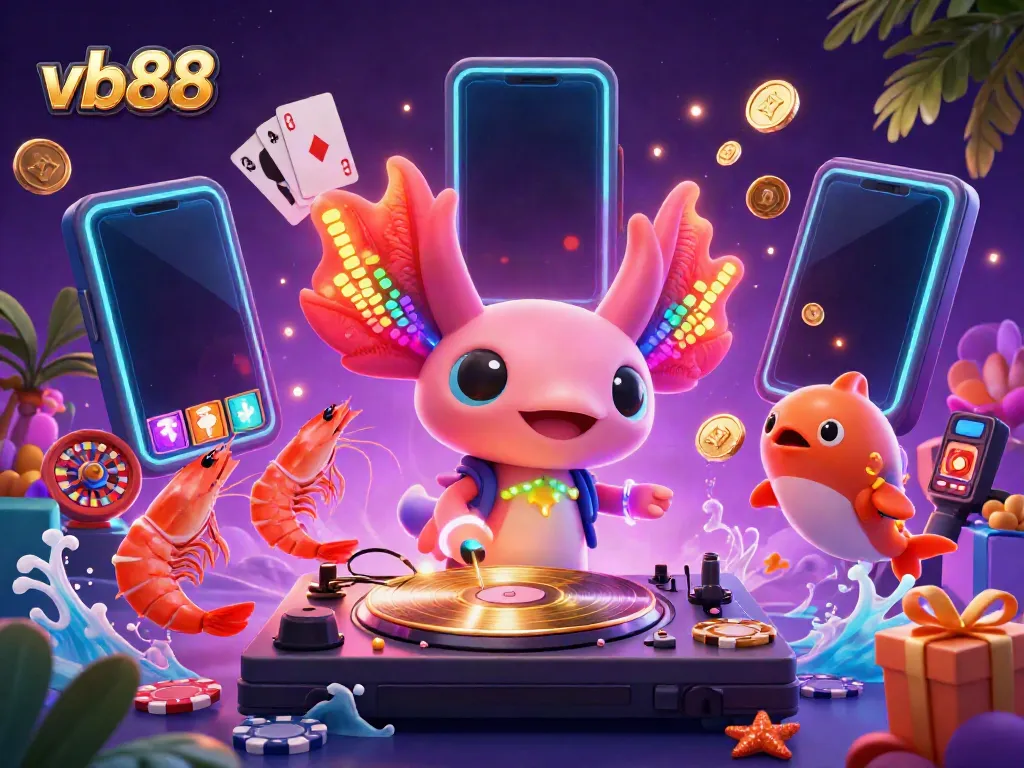 Engage in thrilling gameplay with vb88's vibrant casino experience featuring colorful characters and games.