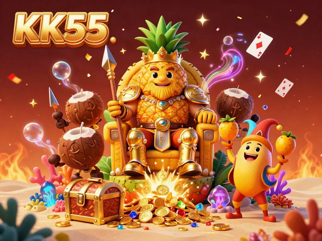 Experience thrilling casino adventures at KK55 with dynamic characters and vibrant game elements.