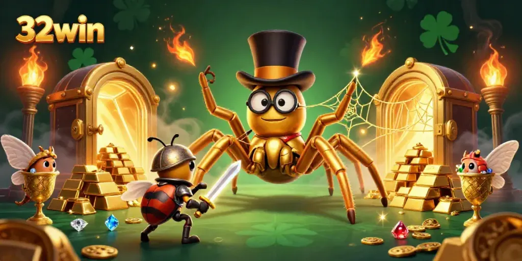 Experience thrilling moments with 32win in a vibrant casino setting filled with treasures.