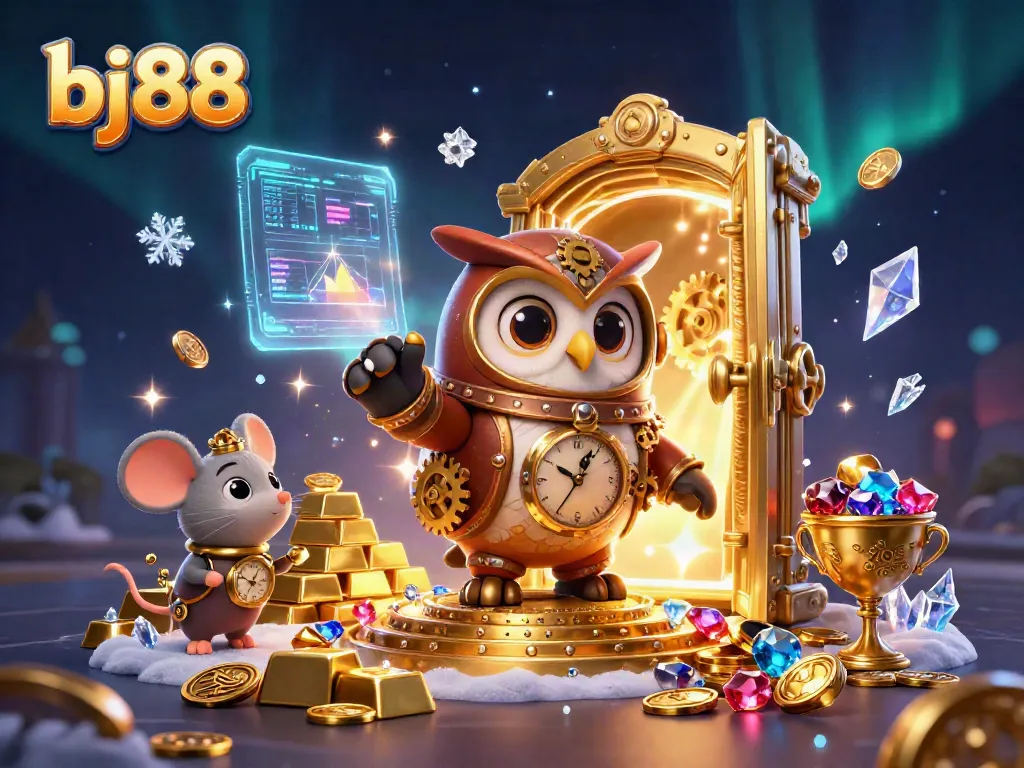 Experience thrilling gaming at bj88 with dynamic steampunk characters amidst a sparkling casino atmosphere.