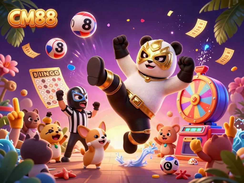Experience exhilarating fun and excitement at CM88, featuring high-energy casino games and lively scenes.