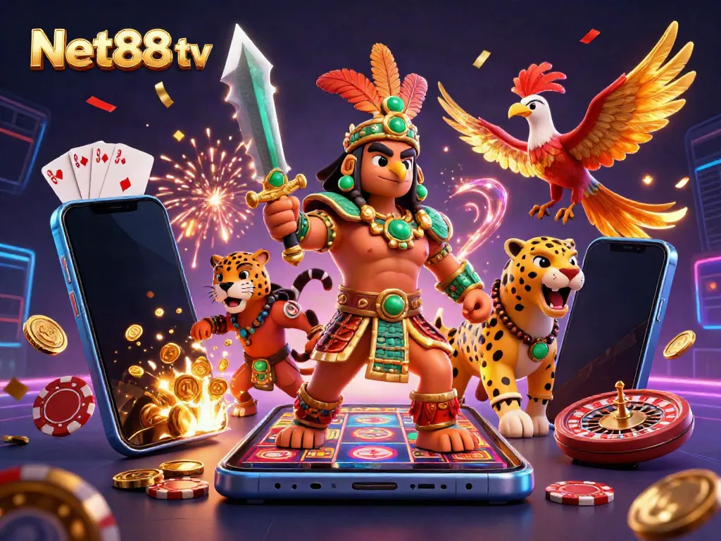 Engage with Net88 tv by spinning colorful slot games and winning golden coins.