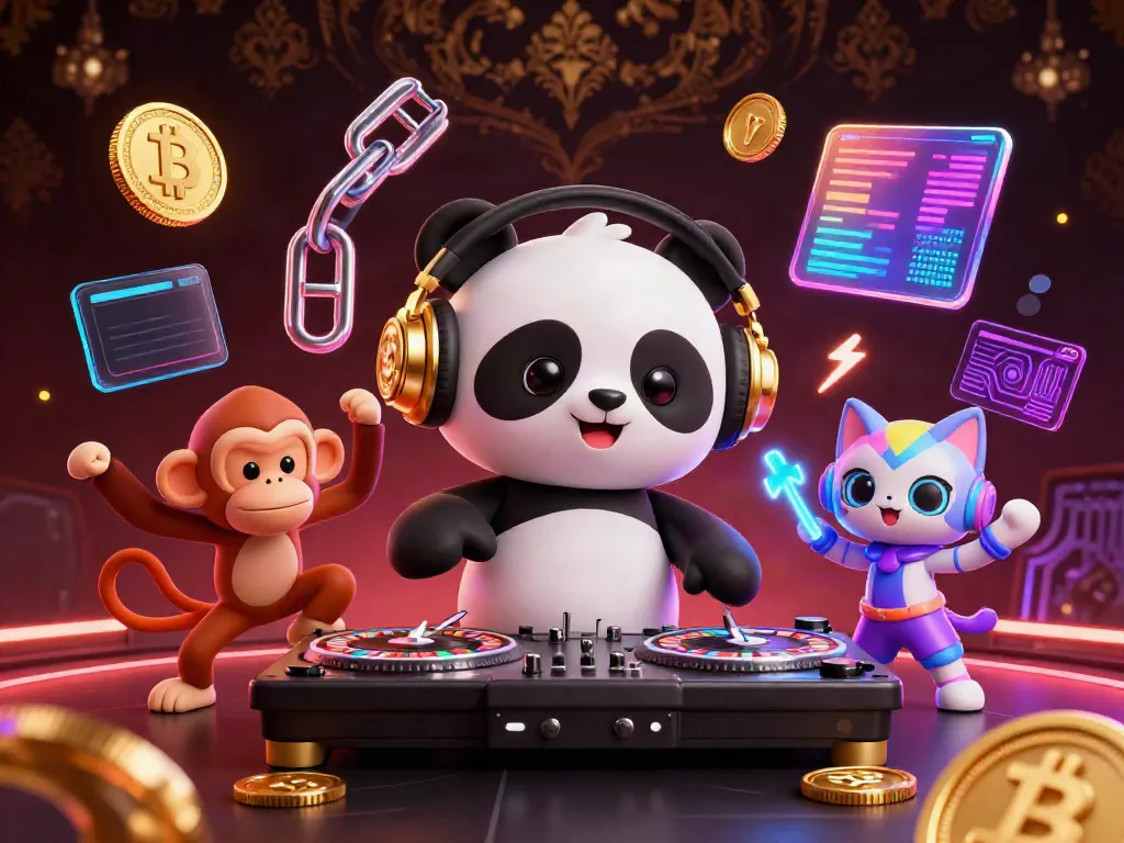 Engage in thrilling gameplay at fb88 with a DJ panda and neon-themed gambling elements.
