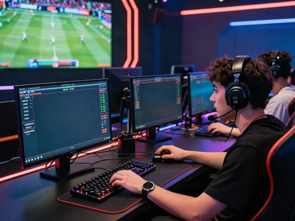 Engaged player at red88 online betting platform immersed in live gaming experience