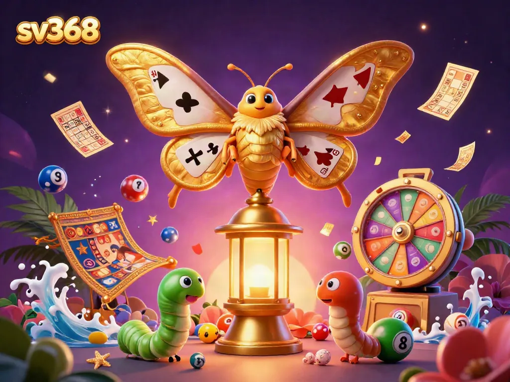Experience thrilling gameplay with sv368 featuring vibrant casino scenes and dynamic lottery elements.